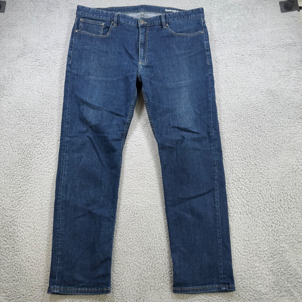 Southern Tide Mens 38x29‎ Straight Leg Dark Wash Stretch Blue Denim Jeans